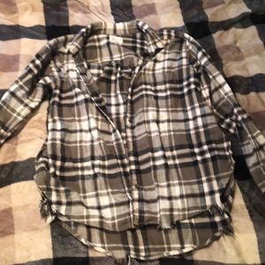 American eagle distressed flannel